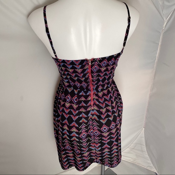 Roxy multicolor black skater sundress with adjustable straps - Picture 3 of 13